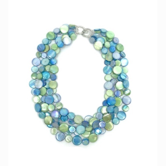 Sea Lily Jewelry Multistrand Mother Of Pearl Necklace By Sea Lily